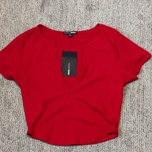 Fashion Nova Bold Red Crop Top
